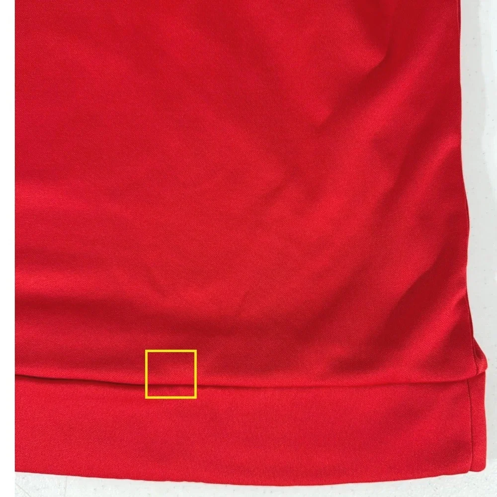 Nike Fleece Pullover XL Red Dri-FIT 1/4 Zip Athletic Activewear Performance READ